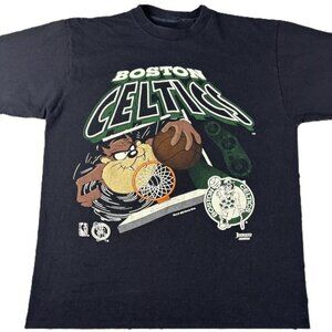 Vintage Style Boston Celtics Shirt NBA Looney Tunes Taz Unisex T-Shirt